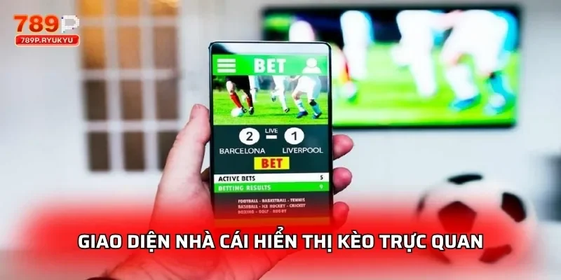 Giao diện nhà cái hiển thị kèo trực quan