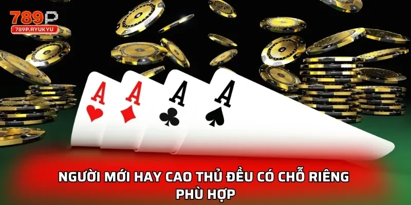 Người mới hay cao thủ đều có chỗ riêng phù hợp